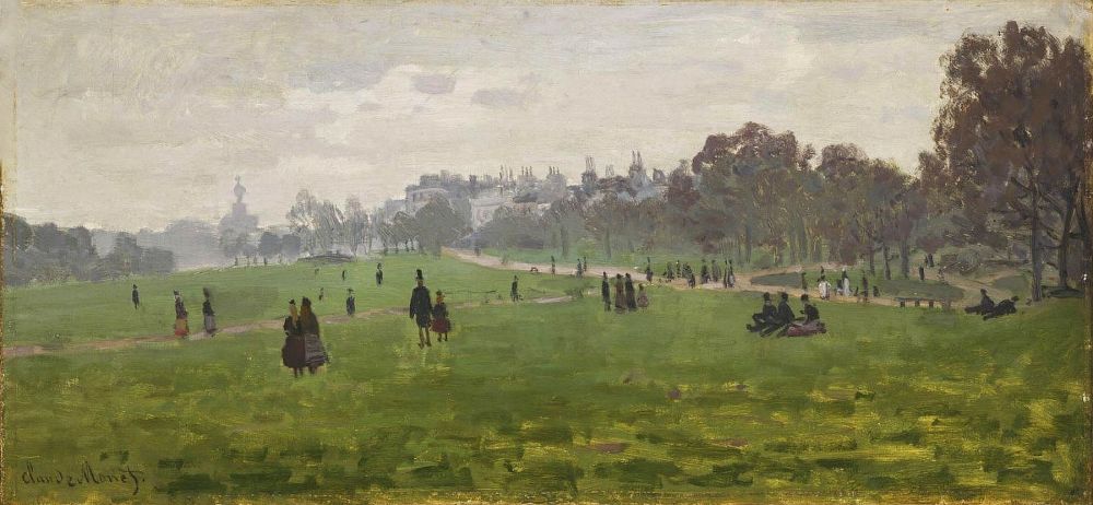 Claude Monet, Green Park in London, 1871